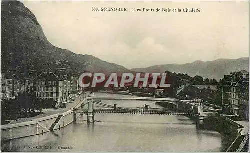 Cartes postales Grenoble Les Ponts de Bois et la Citadelle