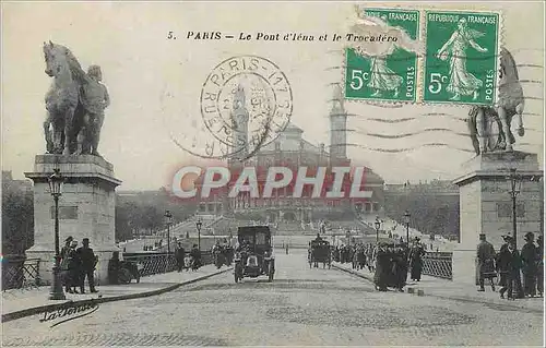 Ansichtskarte AK Paris Le Pont de lena et le Tracadero