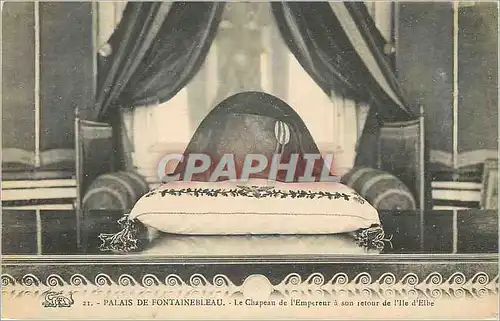 Cartes postales Palais de Fontainebleau Le Chapeau de l Empereur a son retour de l Ile d Elbe