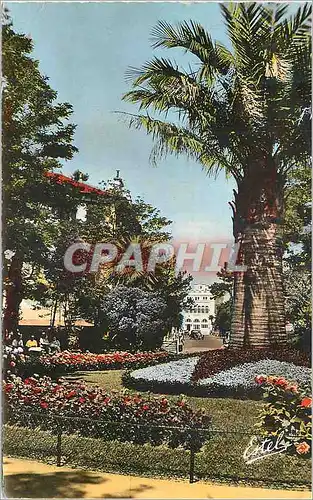 Moderne Karte Hendaye Plage Le Jardin du Rond Point et le Casino