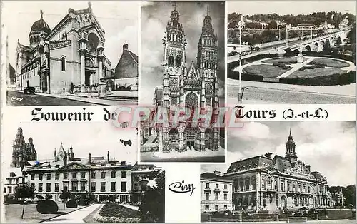 Cartes postales moderne Souvenir de Tours I et L