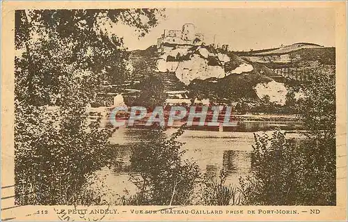 Cartes postales Le Petit Andely Vue sur Chateau Gaillard prise de Port Morin
