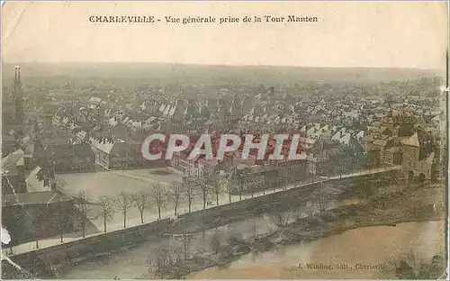 Ansichtskarte AK Charleville Vue generale prise de la Tour Manten