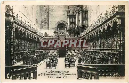 Cartes postales Cathedrale de St Bertrand de Comminges Les Stalles Orgue
