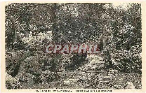 Cartes postales Foret de Fontainebleau Route cavaliere des Brigands