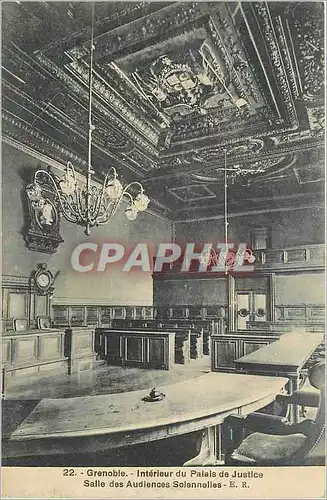 Ansichtskarte AK Grenoble Interieur du palais de justice Salle des audiences solennelles