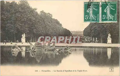 Cartes postales Versailles Le Bassin d Apollon et le Tapis Vert