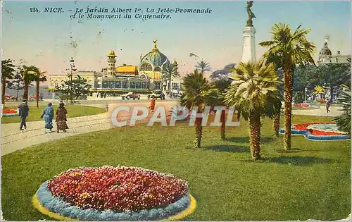 CPe Nice Le Jardin Albert I La Jetee Promenade et le Monument du Centenaire