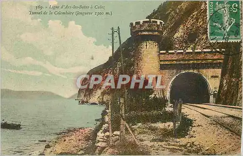 Cartes postales Ligue d Aix les Bains a Culo Tunnel de la Colombiere