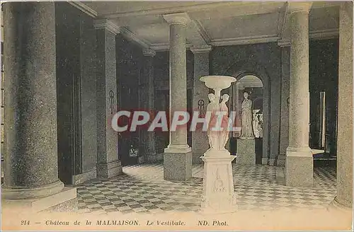 Cartes postales Chateau de la Malmaison Le Vestibule
