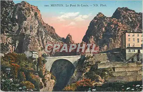Cartes postales Menton Le Pont St Louis