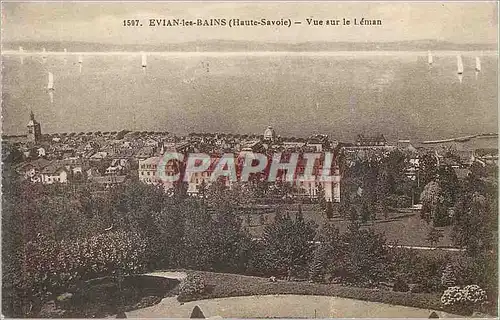Cartes postales Evian les Bains Haute Savoie Vue sur le Leman