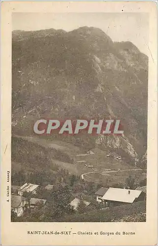 Cartes postales Saint Jean de Sixt Chalets et Gorges du Borne