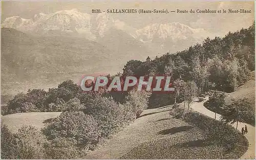 Ansichtskarte AK Sallanches Haute Savoie Route du Combloux et le Mont Blanc