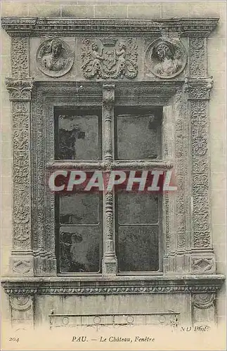 Cartes postales Pau Le Chateau Fenetre