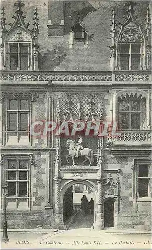 Cartes postales Blois Le Chateau Aile Louis XII Le Portail