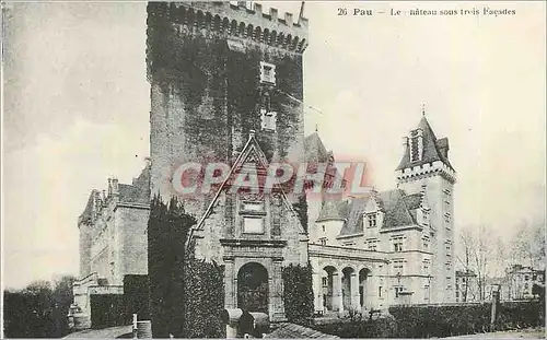Cartes postales Pau Le nateau sous treis Facades
