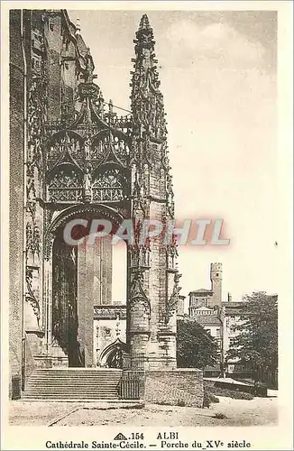 Ansichtskarte AK Albi Cathedrale Sainte Cecile Porche du xv siecle