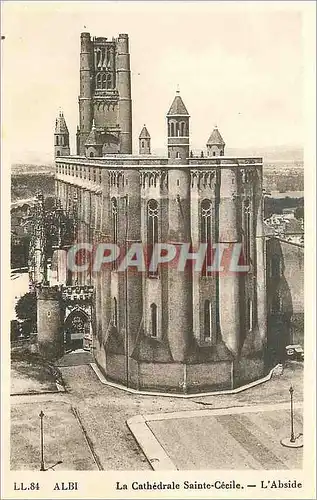 Ansichtskarte AK Albi La Cathedrale Sainte Cecile L Abside