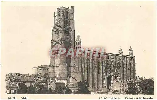 Ansichtskarte AK Albi La Cathedrale Facade meridionale