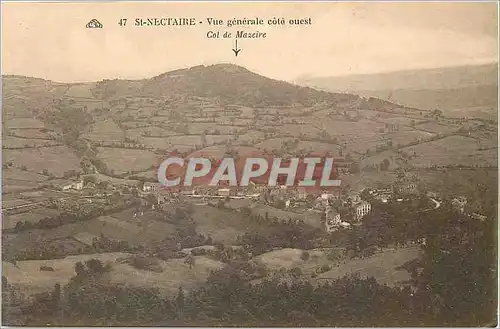 Cartes postales St Nectaire Vue generale cote ouest Col de Mazeire