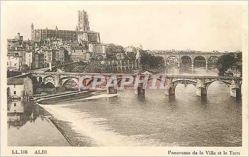 Cartes postales Albi Panorama de la Ville et le Tarn