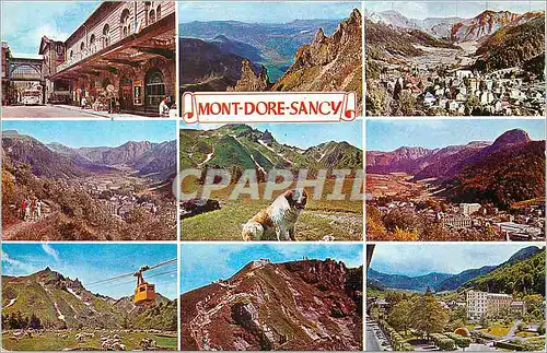 Cartes postales moderne Mont Dore Sancy Pu de Dome de gauche a droite