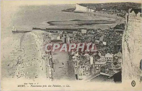 Cartes postales Mers Panorama pris des Falaises