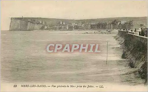 Ansichtskarte AK Mers les Bains Vue generale de Mers prise des Jetees