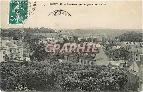 Ansichtskarte AK Pontoise Panorama pris du Jardin de la Ville