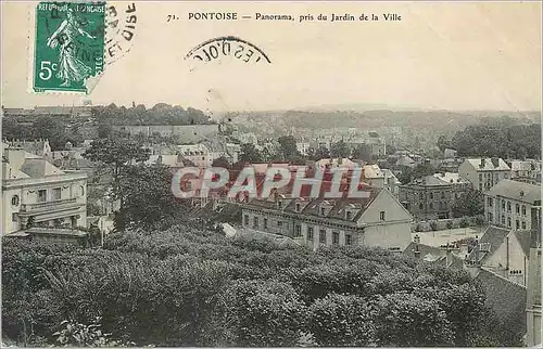 Cartes postales Pontoise Panorama pris du Jardin de la Ville