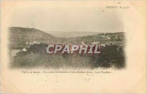 Cartes postales Cernay S et O Vallee de Garne Vue prise du Calvaire et des Roches dites Les Pucelles
