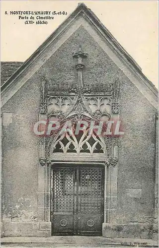 Cartes postales Montfort L Amaury S et O Porte du Cimetiere xvi siecle