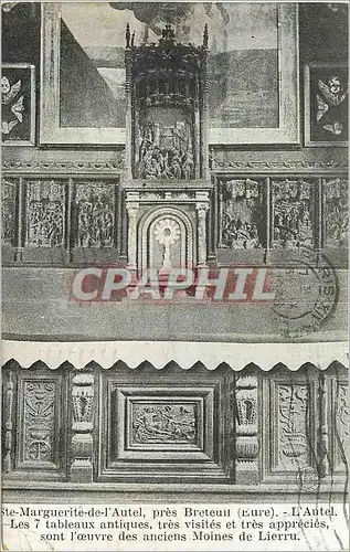 Cartes postales Ste Marguerite de l Autel pres Bretuil Eure L Autel Les tableaux antiques tres visites et tres a