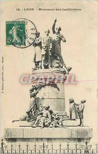 Cartes postales Laon Monument des Instituteurs