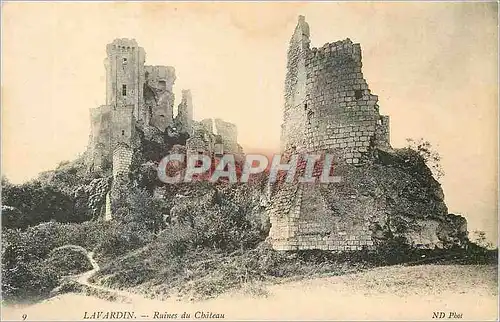 Ansichtskarte AK Lavardin Ruines du Chateau