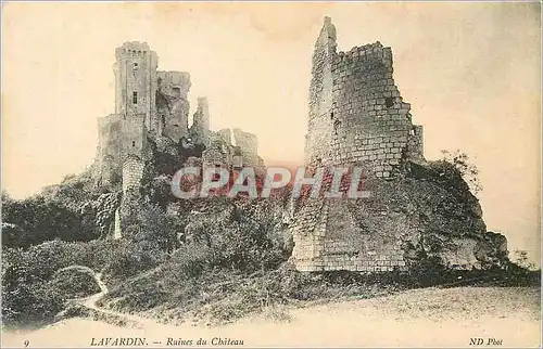 Cartes postales Lavardin Ruines du Chateau