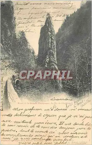 Cartes postales Route de la Grande Chartreuse Le pic de l'oeillette