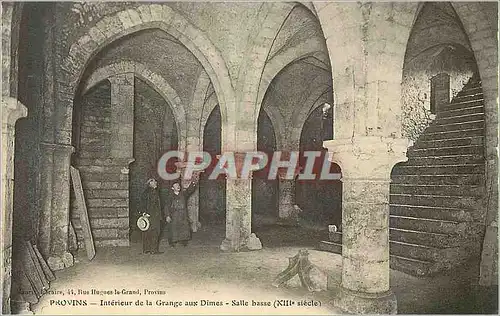 Cartes postales Provins Interieur de la Grange aux Dimes Salle basse xiii siecle