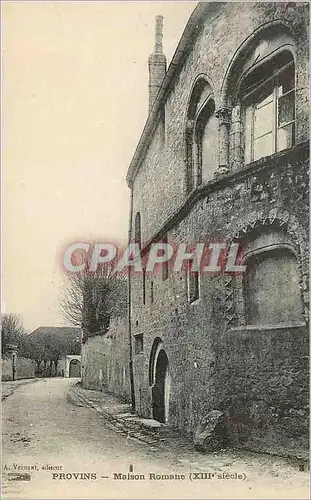 Ansichtskarte AK Provins Maison Romane xiii siecle