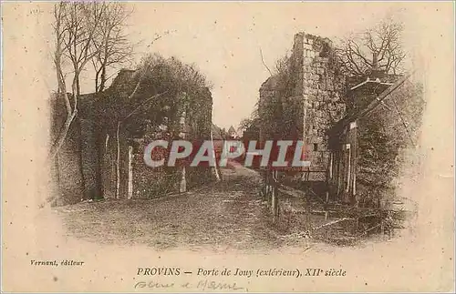 Ansichtskarte AK Provins Porte de Jouy Exterieur xii siecle