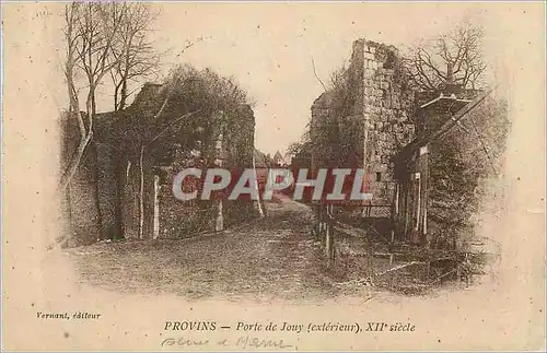 Cartes postales Provins Porte de Jouy Exterieur xii siecle