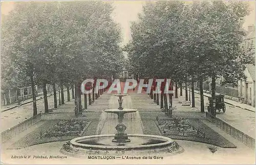 Cartes postales Montlucon L Avenue de la Gare Libare F Pointud Montlucon