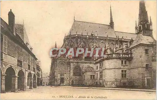 Cartes postales Moulins Abside de la Cathedrale