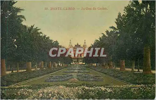 Cartes postales Monte Carlo Jardins du Casino