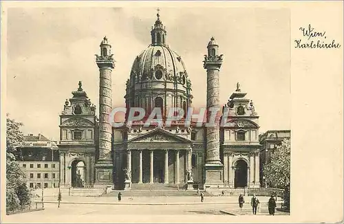 Ansichtskarte AK Wein Karlskirche