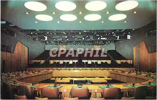 Cartes postales moderne United Nations Nations Unies Economic and Social Council Chamber