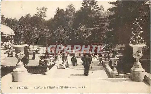 Cartes postales Vittel Escalier de l Hotel de l Establissement
