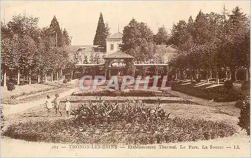 Ansichtskarte AK Thonon les Bains Establissement Thermal Le Parc La Source