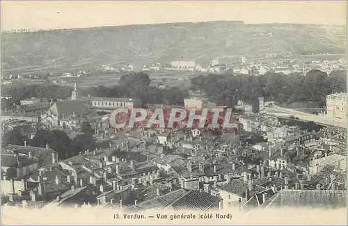 Cartes postales Verdun Vue generale cote Nord